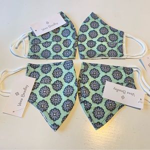 Vera Bradley Cotton Face Mask Nomadic Blossoms Reusable Washable 4 Pack